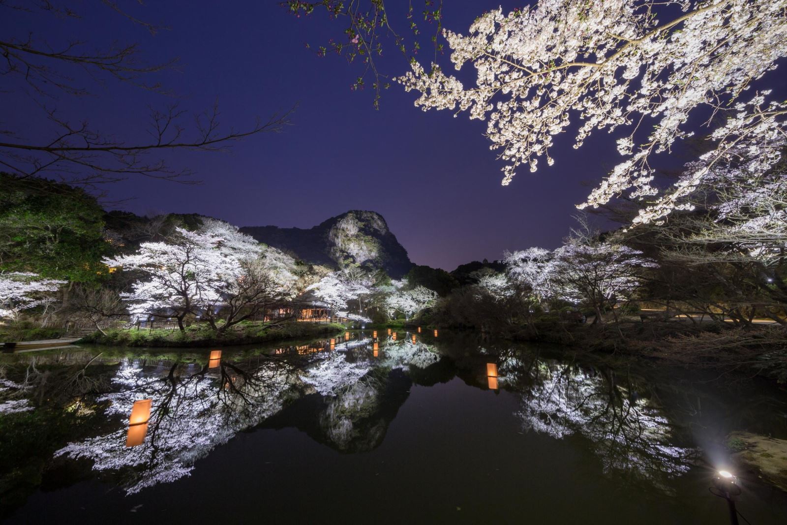 ▲御船山【春の夜】